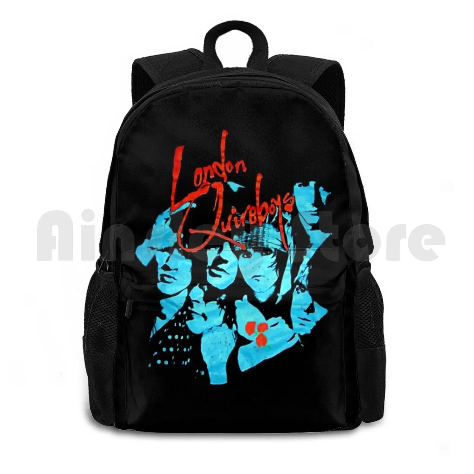 London Quireboys Outdoor Hiking Backpack Waterproof Camping Travel London Quireboys English London The Quire Boys Band Retro