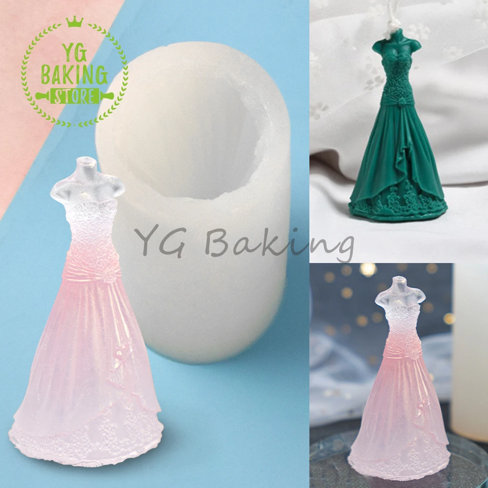 

Dorica новая дизайнерская силиконовая форма для платья и юбки, сделай сам, форма для шоколадного мыла ручной работы, инструменты для украшения тортов, кухонные принадлежности, жаростойкая посуда