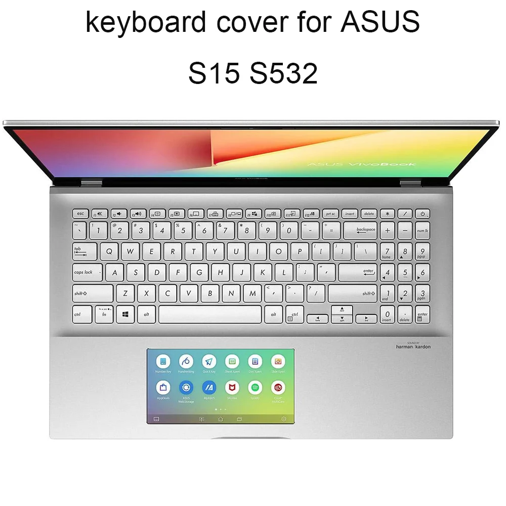 

New Keyboard Covers for ASUS VivoBook S15 S532 FL S532FA laptops keyboards TPU clear anti dust Protectiv Silicone Skin washable