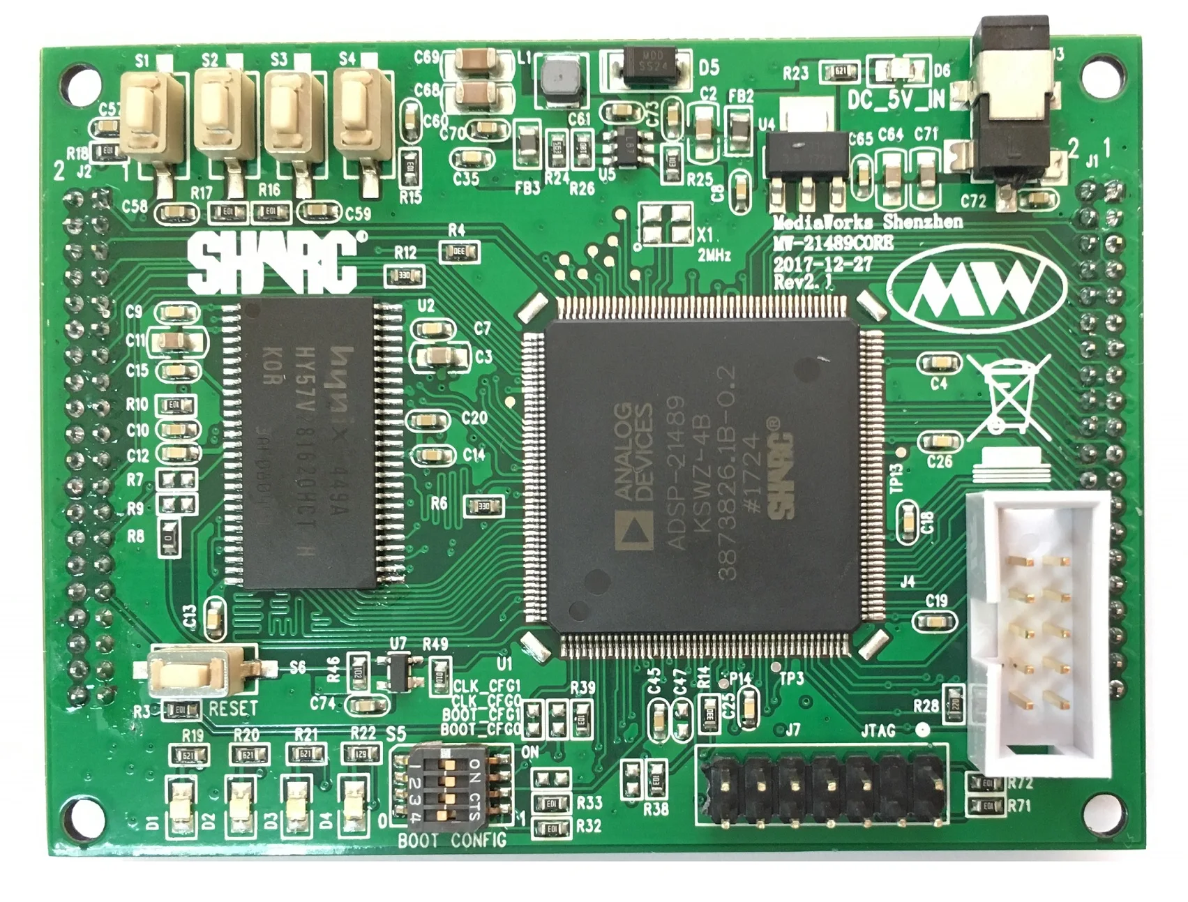 SHARC DSP ADSP-21489 Core Board