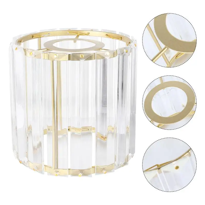 Lamp Cover Shade Lampshade Light Bedside European Rhinestone Protctor Crystal Globe Glass Lampshades Drum Eggshell Nightstand