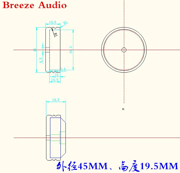 KYYSLB диаметр 45height19.5мм усилитель шасси машины ноги алюминиевого сплава резиновый амортизатор машина ноги спикер ноги