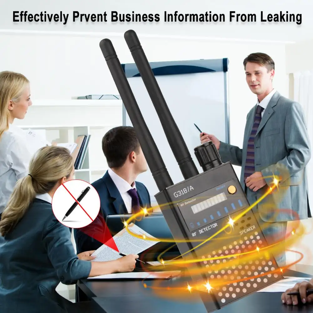 RF Signal Detectors Full Frequency Anti-Wiretapping Anti Candid Camera GSM Wireless Wifi Finder GPS Tracker Spy-Camera Scanner