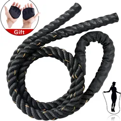 Fitness Heavy Jump Rope Exercise Crossfit Weighted Battle Skipping Ropes Power Training Improve And Strength Building Muscle