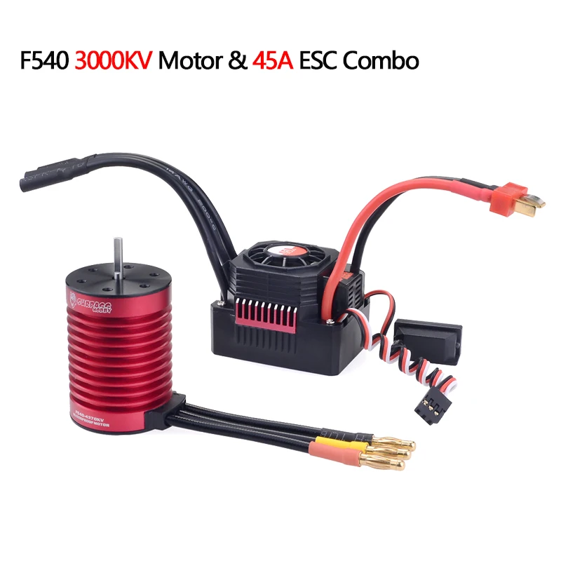 OVERTREFFEN HOBBY Wltoys 144001 124019 104001   RC Auto 3650 3660 F540 3600KV 5200KV 3930KV 4370KV Borstelloze Motor 45A 60A ESC