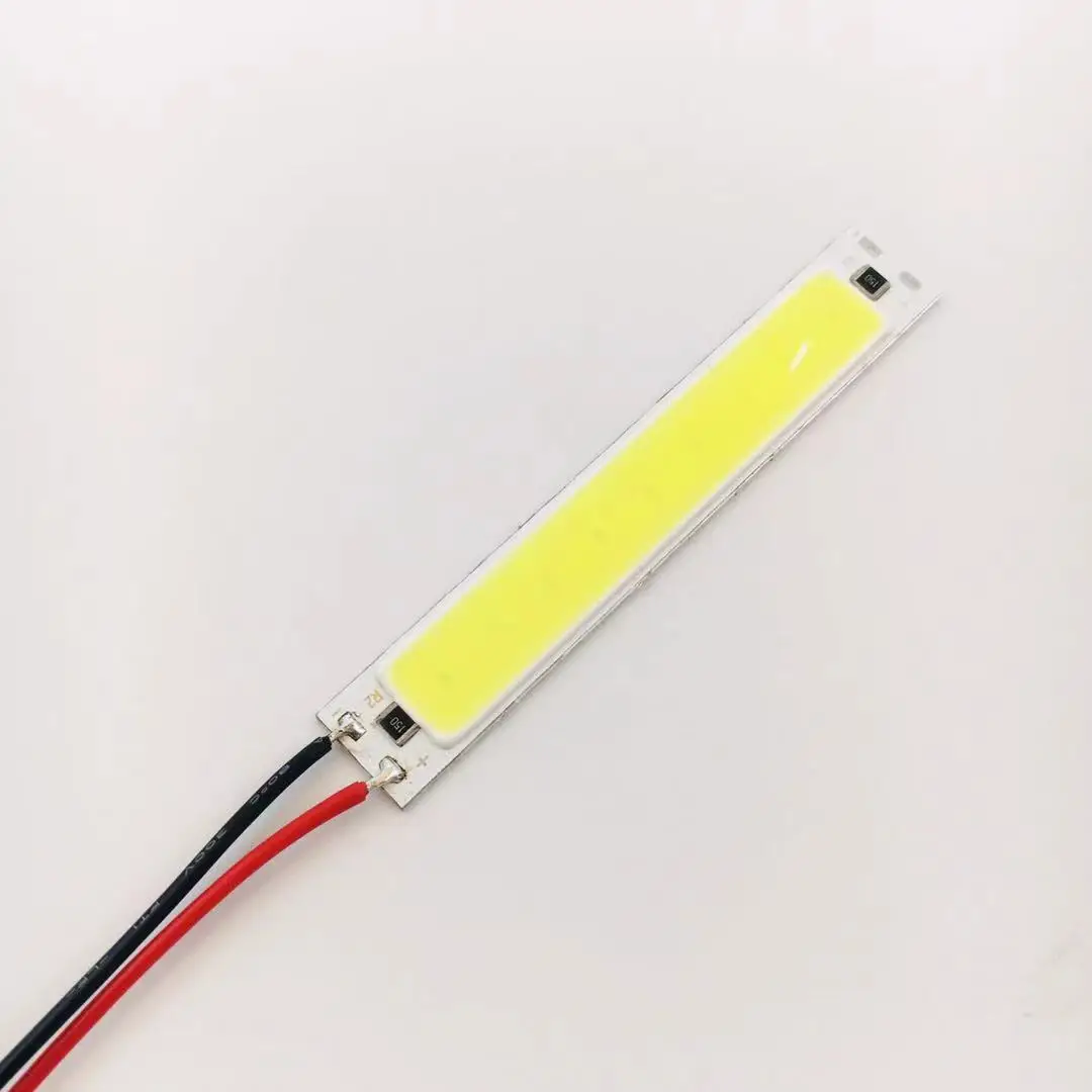 DIY DC12V cob led chips linear strip  lights source for battery directly