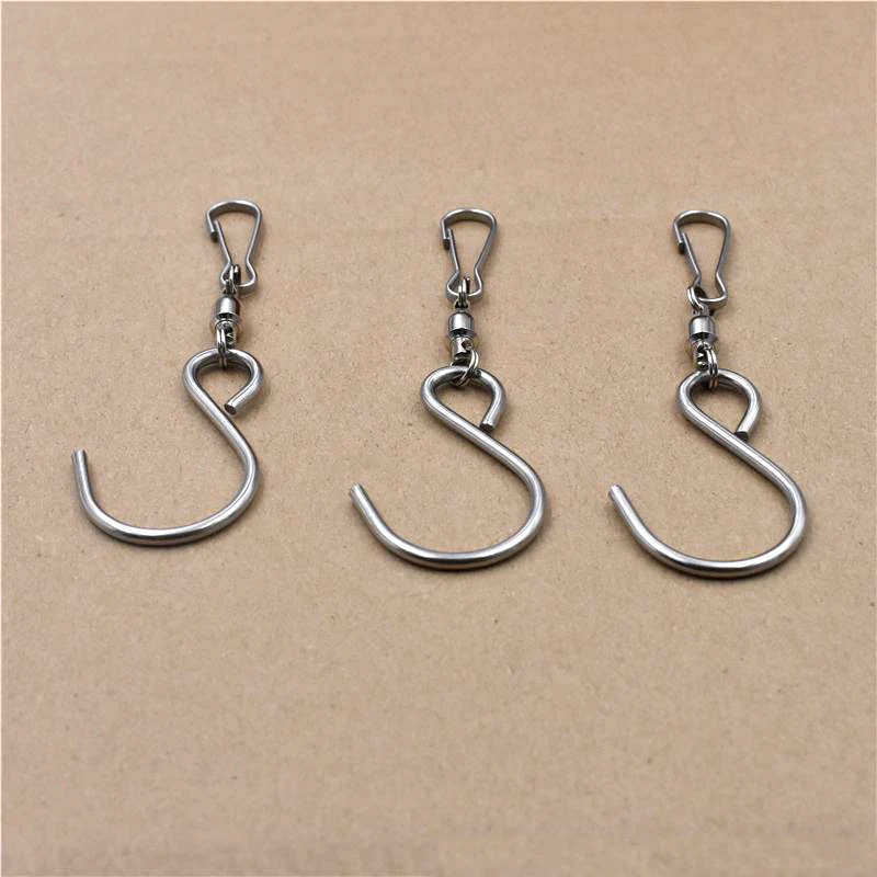 5/3/1Pcs Swivel Hooks Clips Stainless Steel Hooks Smooth Spinning for Hanging Wind Spinners Wind Chimes Crystal Party Tools