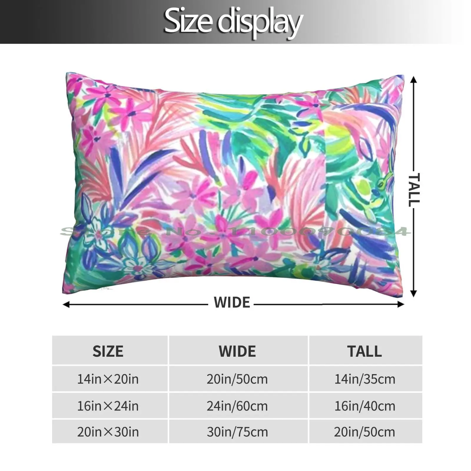 Full Flower Pillow Case 20x30 50*75 Sofa Bedroom For Women Cute Mermaid Headband Floral Flamingo Designer Women Measures Inches