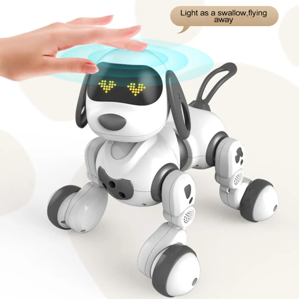 Remote Control Intelligent Robot Dog Toy Talking Walk Interactive Cute Puppy Electronic Pet Animal Model Gift Toys Dogs Children