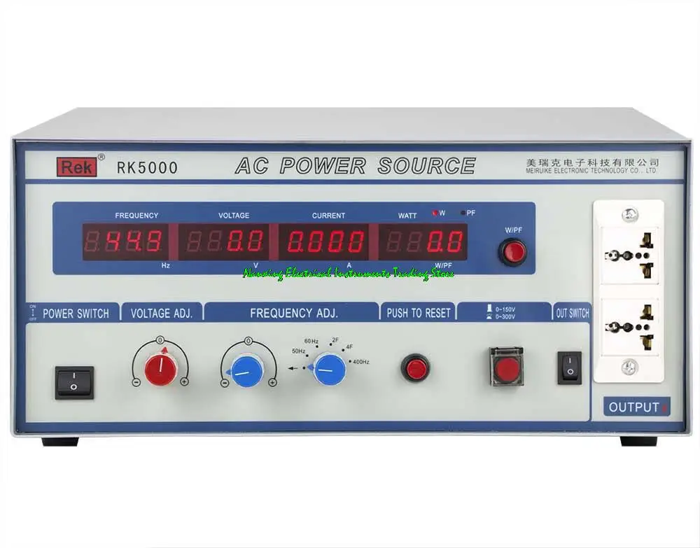 AC Power Source RK5000 Variable frequency power supply 500W.500VA current: L:4.2A H:2.1A,frequency:45-70Hz/50Hz/60Hz/2F/4F/400Hz