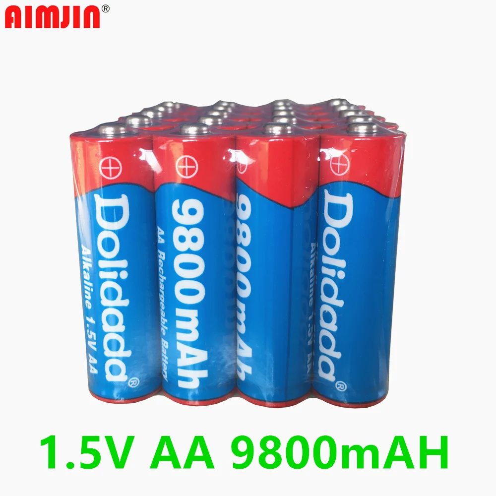 

New Brand 4-30PCS AA 9800mAh Rechargeable Battery 1.5V Alkaline For Electronic Products Free Shipping
