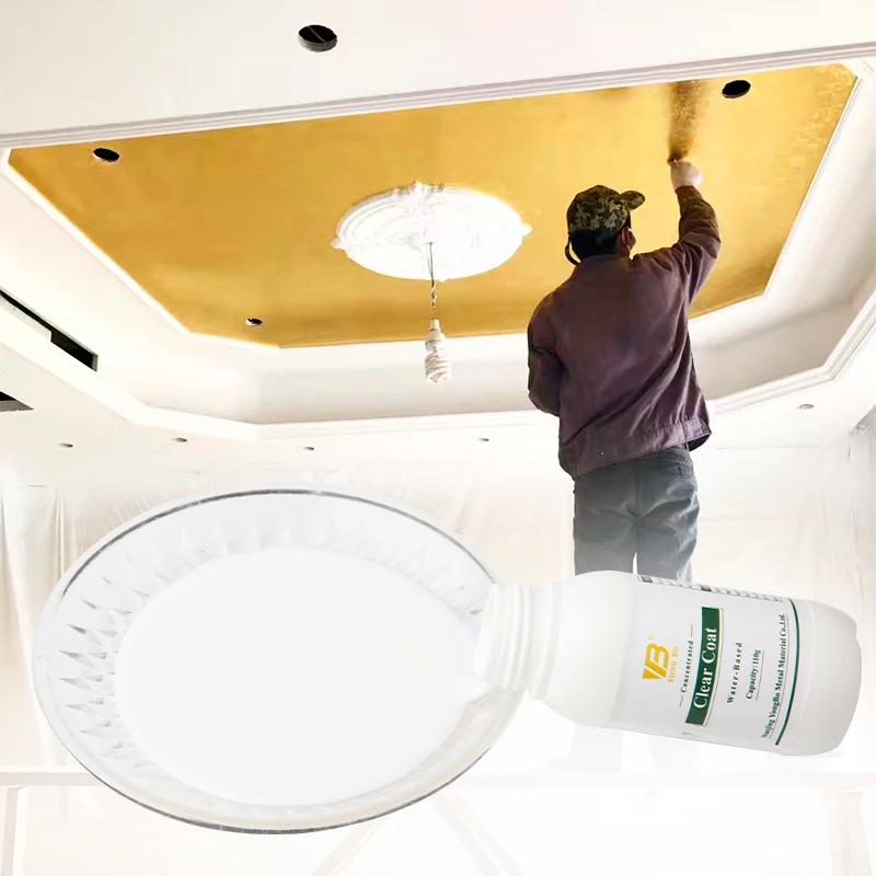 110グラム金メッキため金箔箔水ベースの接着剤金箔のシーツ芸術クラフト紙家の装飾diy金メッキ粘着