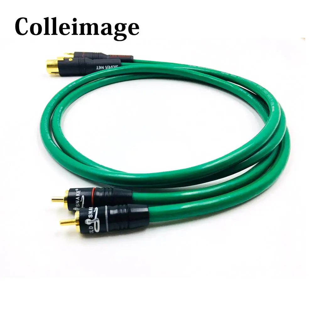 

Colleimage HiFi 2328 XLR Female to 2 RCA Male Stereo Audio Cable 3 Pin 2 XLR Male to 2RCA DIY Audio Cable
