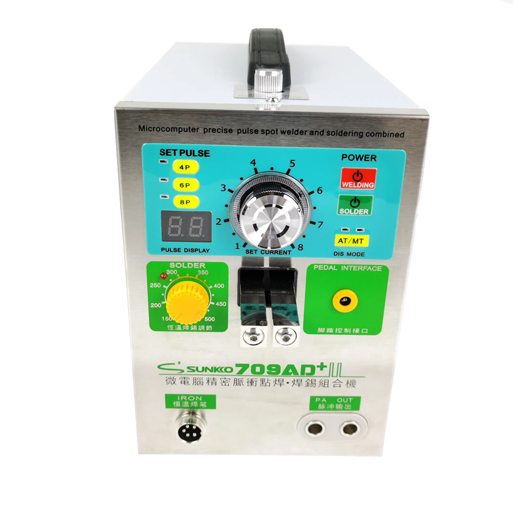 SUNKKO – soudeur par points automatique à induction 709AD + avec 70BN, soudage par collision de batterie au lithium 18650