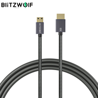 BlitzWolf 4K 18Gbps Mini HDMI-compatible to HDMI-compatible Cable Wire 4K*2K@60H 18Gbps Transfer PP Braided Jacke Video Cables