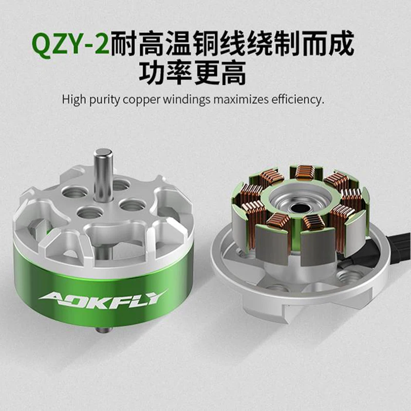 AOKFLY Brushless Motor RV1104 7200KV 1-3S For RC Model Micro FPV Drone