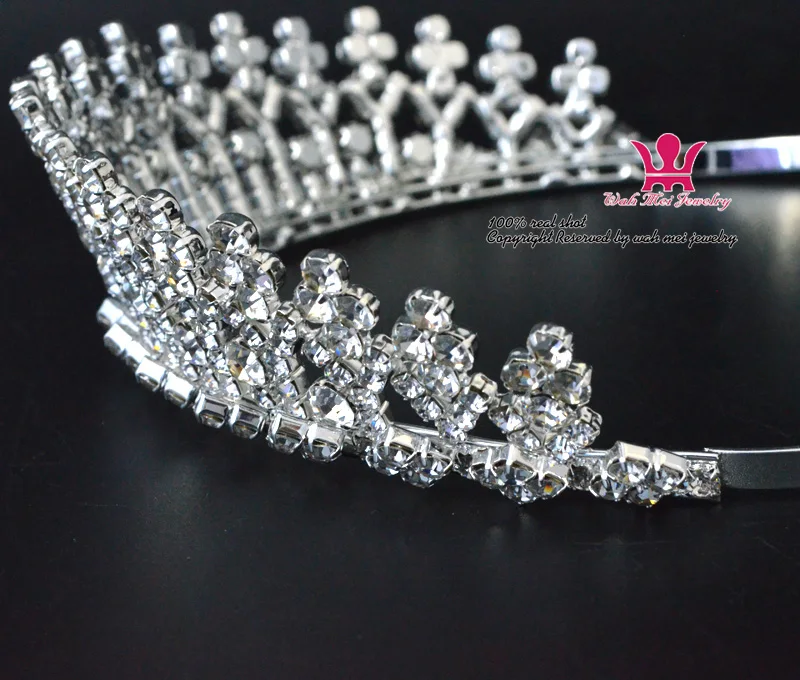 Australian Rhinestone Crystal Tiara For Women Bridal Wedding Hair Accessories Fashion Jewelry Hairwear Beauty Pageant Crowns