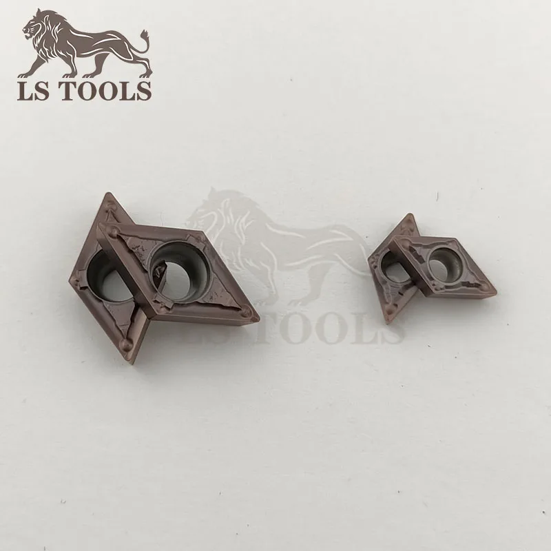 أدوات تحول المخرطة الداخلية شريط مملة كربيد إدراج DCMT 070204   MV DCMT11T304-MV شفرة إدراج سبائك الصلب للمعادن