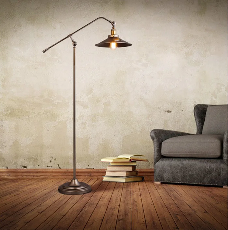 Industrial lighting Floor lamp Iron indoor lighting restaurant bar coffee dining room E27 standing lamp