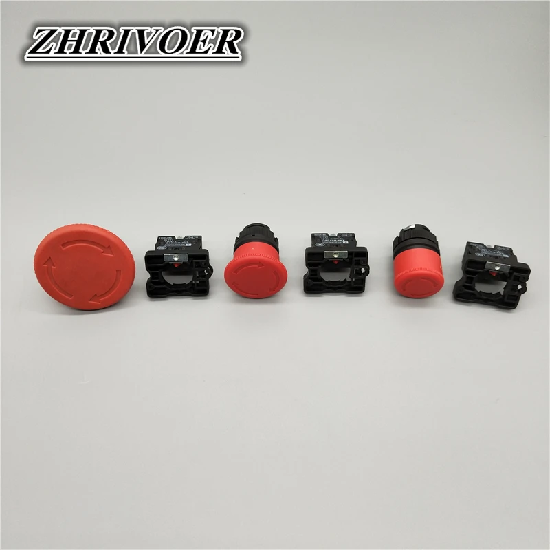 22mm XB2-ES542 XB2-ES442 XB2-ES642 NC 10A/415V Red Mushroom Emergency Stop Switch Push Button Switch