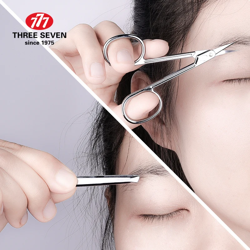 DREI SIEBEN/777 Modisches Nagelknipser-Set, niedlicher tragbarer Anzug, Earpick/Nagelfeile/Eeltrasierer, 6-in-1-Nagelkunst- und Werkzeug-Sets