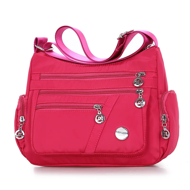 Casual Frauen Schulter Umhängetasche Oxford Wasserdichte Zipper Handtaschen Paket Weibliche Große Kapazität Reise Umhängetasche – Detail 7