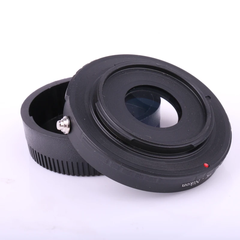 Lens Mount Adapter Ring PK-AI with Optical Glass for Pentax K Mount Lens to Fit for Nikon AI F Mount Camera Body Focus Infinity