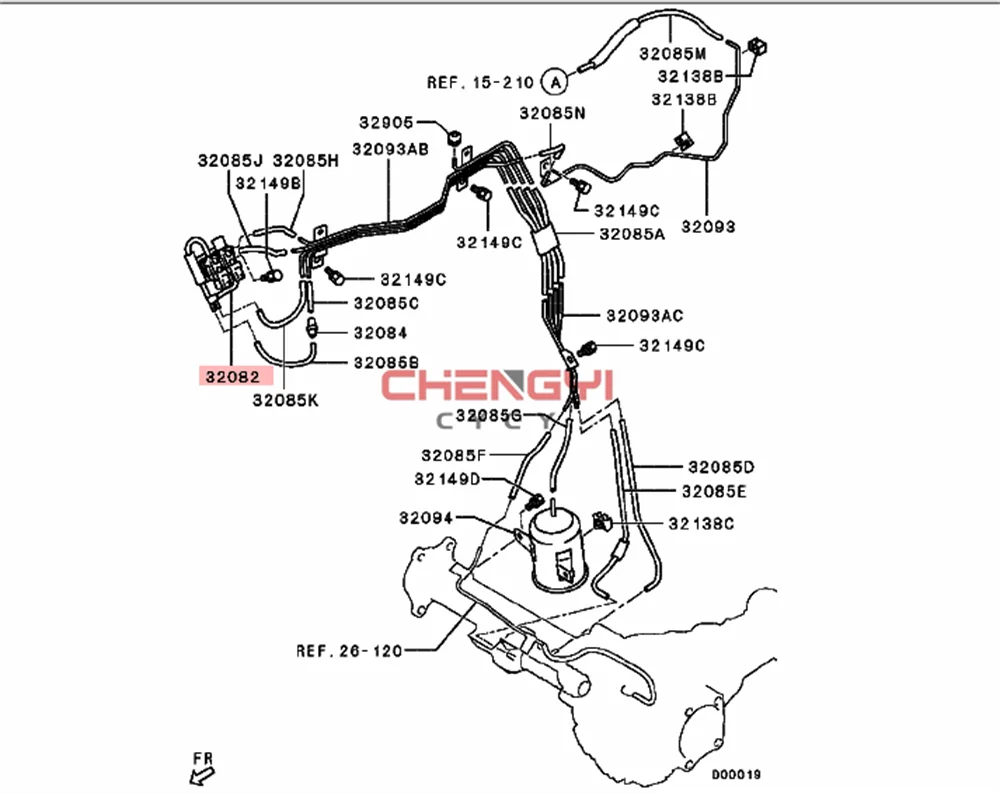 Wolnobieg zawór elektromagnetyczny dla Mitsubishi Pajero Montero V83W V87W V93W V95W V97W 8657A031 K5T47776