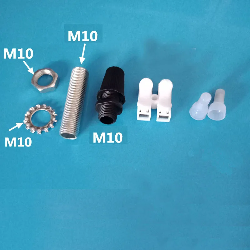 20pcs/lot Common 10 15 20 25mm Lamp Tooth Tube, Wire Cable Connector DIY Light  Socket Fitting  Regular Size
