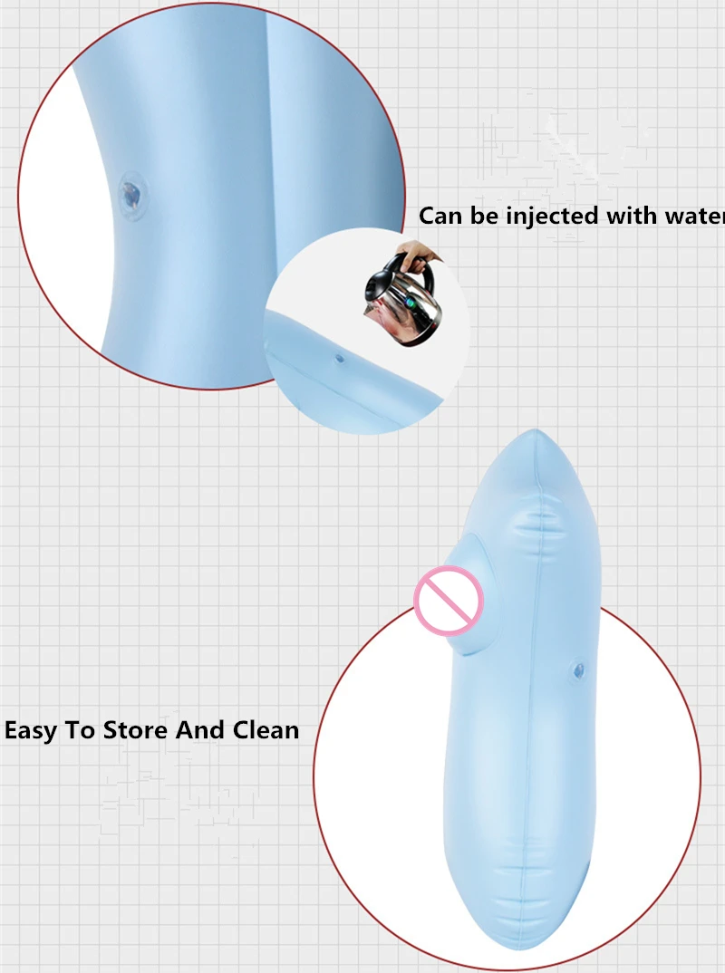 Newest! Easy To Store And Clean Inflatable Half Sex Doll Removable Vagina Real Pussy Sex Toy For Man Adult Sex Products