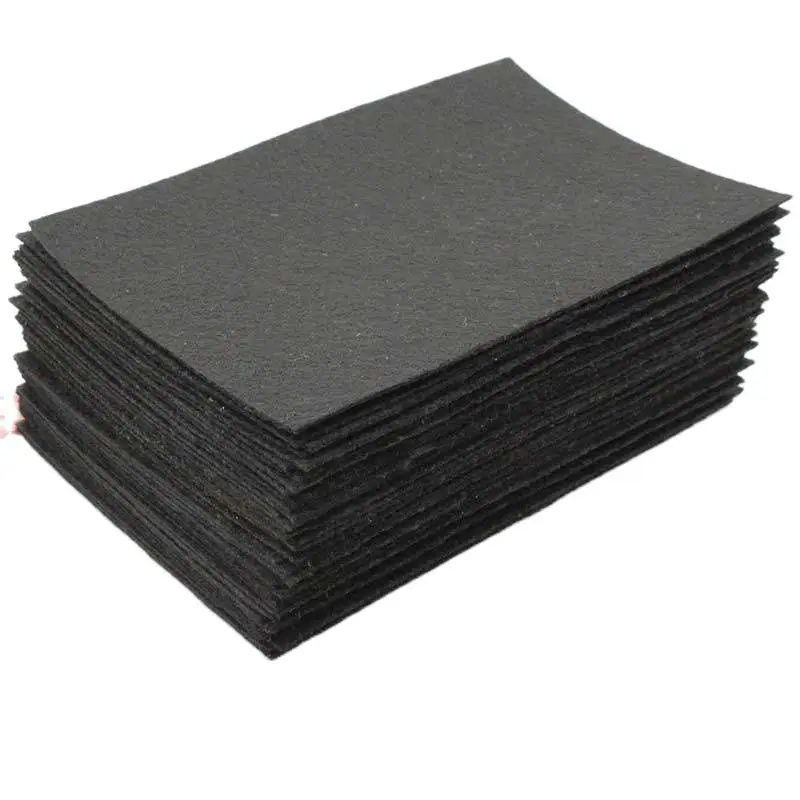 40 pieces Black color 1 mm Hard Felt Fabric For Needlework Diy Sewing Handmade Felt Fabric Fieltro feltro Nonwoven Colth