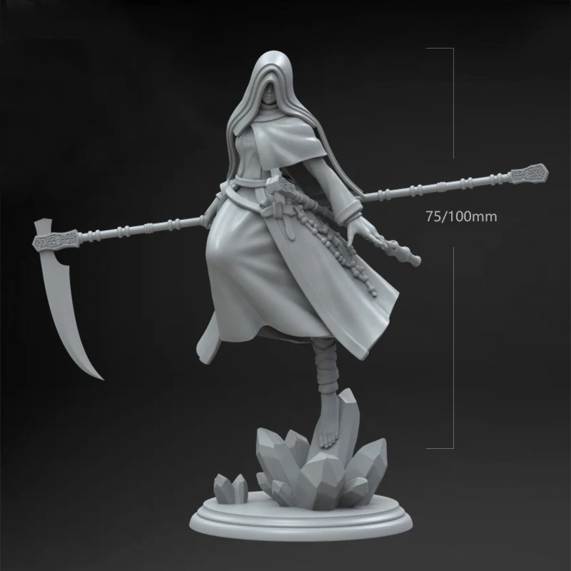 1/24 75mm 1/18 100mm Resin Model Kits Nuns Warrior Unpainted No Color RW-671