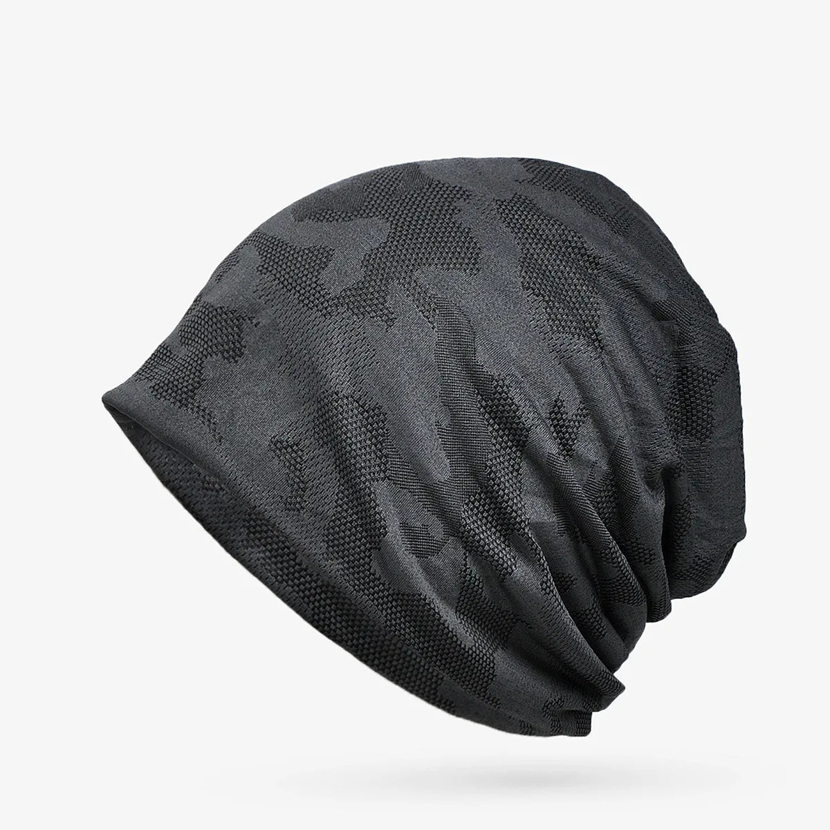 COKK Beanie Men Women Thin Hat Camouflage Mesh Breathable Elastic Soft Running Sports Outdoor Bonnet Cap New 2022 Hot