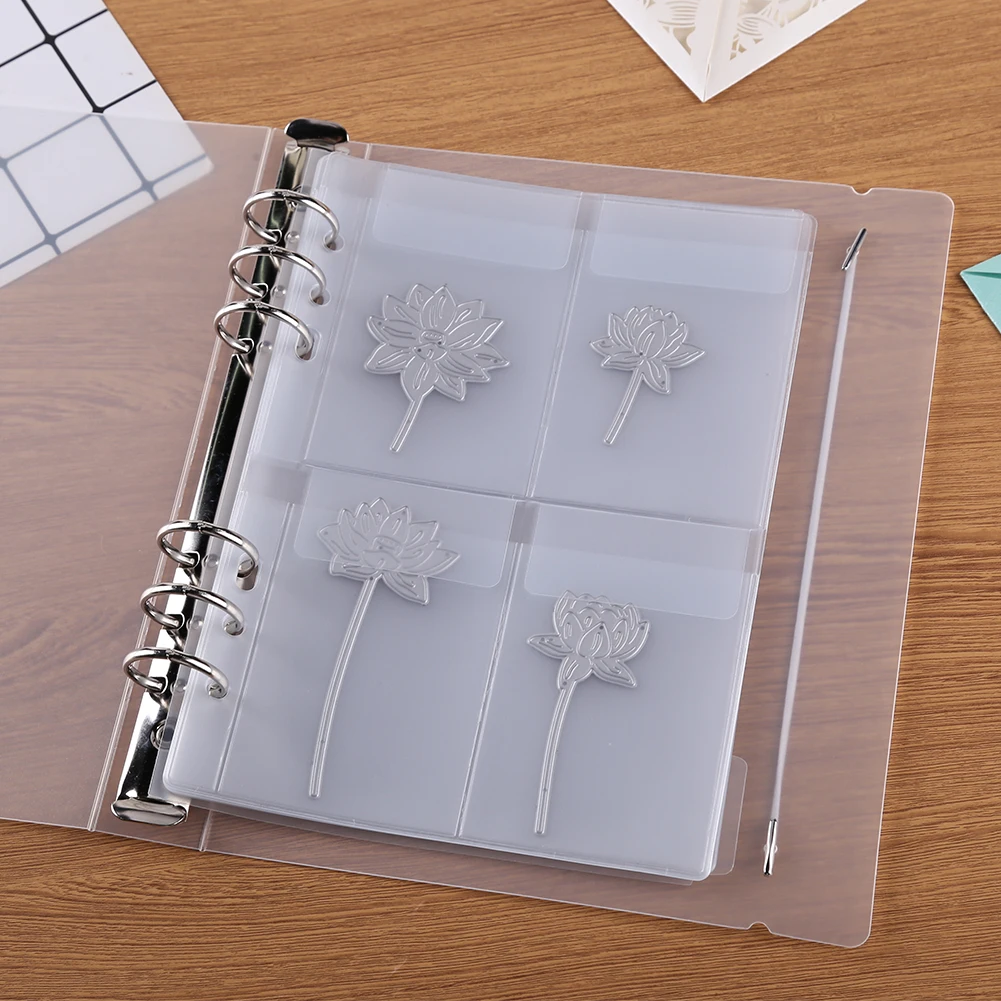 Cutting Dies Storage Book for Scrapbooking Album Inner Page Cover Template Container DIY Stencil Organizer Booklet
