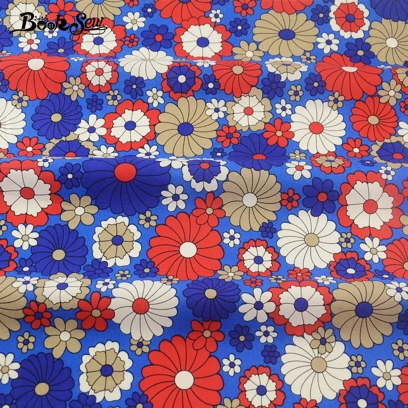 Booksew 100% Cotton Poplin Fabrics For Tildas Patchwork Sewing Tecido DIY Tela Algodon 50x145cm Jelly Roll Fabric Strips