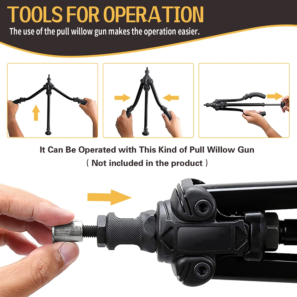 100PCS Aluminium Rivet Nuts Set Nutserts Threaded Insert Nutsert Cap Flat Head Rivet Nuts Carbon Steel M3 M4 M5 M6 M8