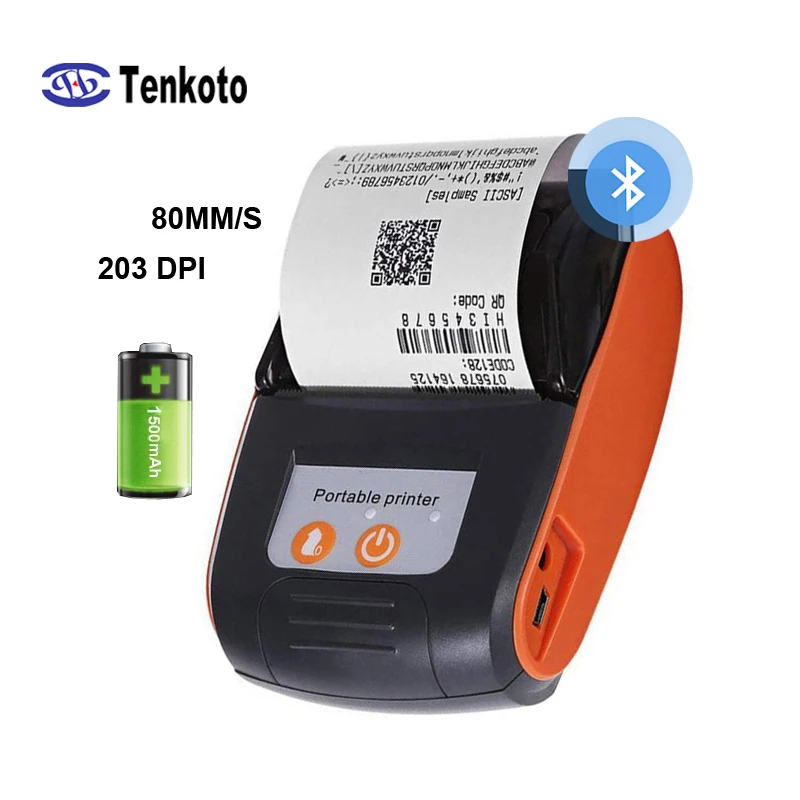 Bluetooth 58MM Mini Portable Wireless Printer Mobile Pocket Invoice Terminal Thermal Printing Machine With Free SDK