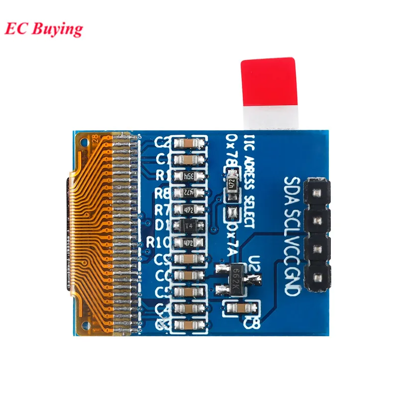 Módulo de pantalla LCD OLED de 0,66 pulgadas 64X48 0,66 "pantalla LED blanco azul IIC I2C interfaz SPI controlador SSD1306 para Arduino AVR STM32