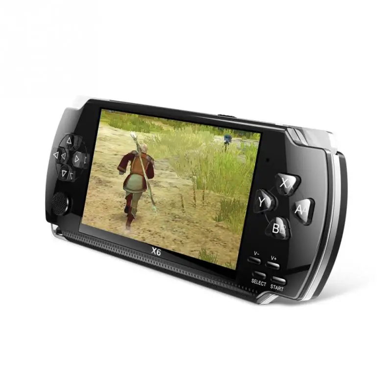 X6 handheld game hd multi-function 4.3-inch big screen console supports MP4 camera TV multimedia game console 10,000 games