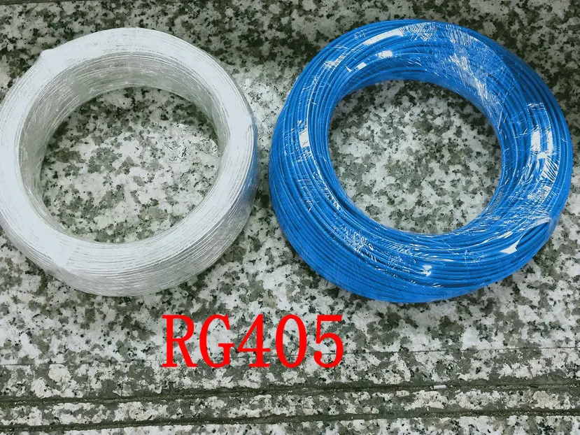 

50m/200M RF RG405 Coaxial Cable Connector Semi-rigid Flexible RG-405 Coax Pigtail