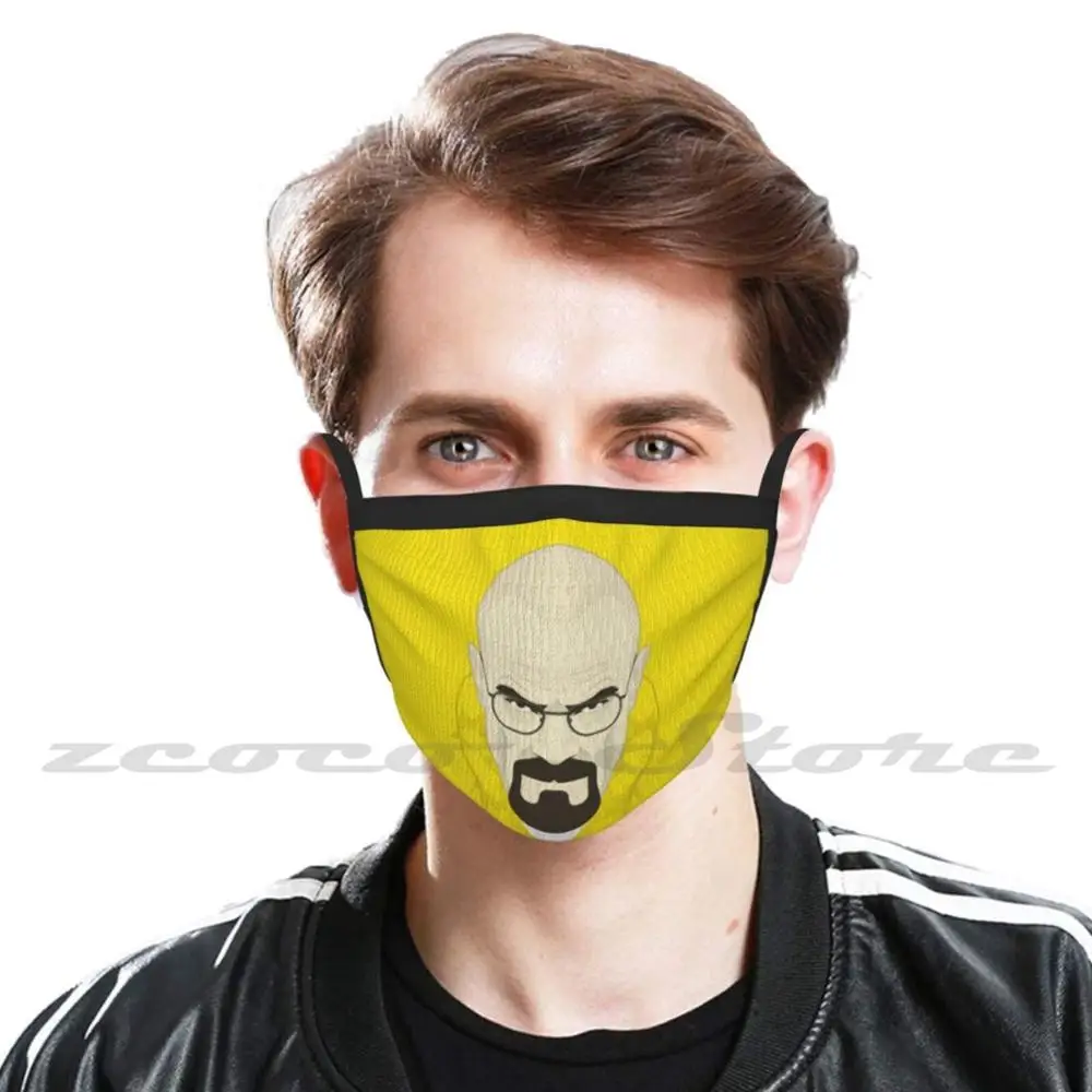 "Io sono quello che bussa" filtro lavabile modello personalizzato Pm2.5 maschera per bambini adulti Walter White Walter White Walter White