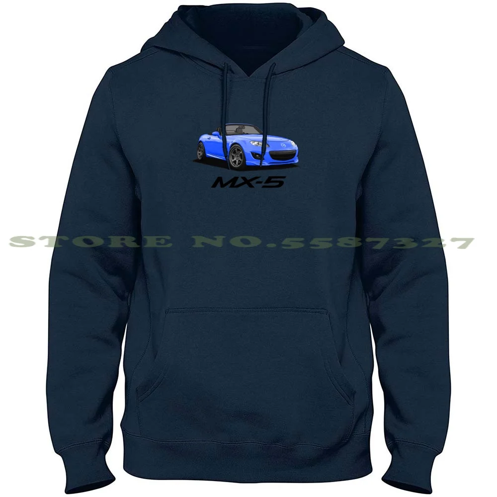 Mx-5 Miata Nc-Nc2 Blue 100% Pure Cotton Hoodie Tshirt Mx5 Miata Nc2 Red Jdm Roadster Japan Touge Mountain Pass Driving