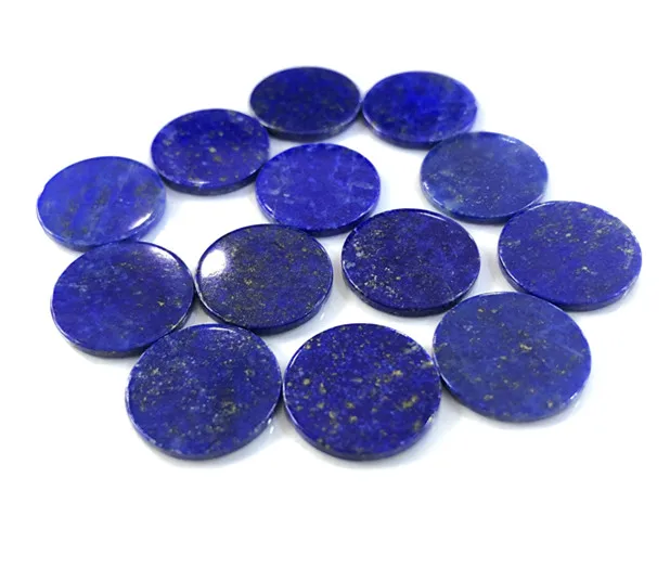 100% Natural Lapis Lazuli Bead Cabochon Round Gem Stone Jewelry Flat Cabochon Ring Face,Flat Bottom,5pcs/lot fress shipping