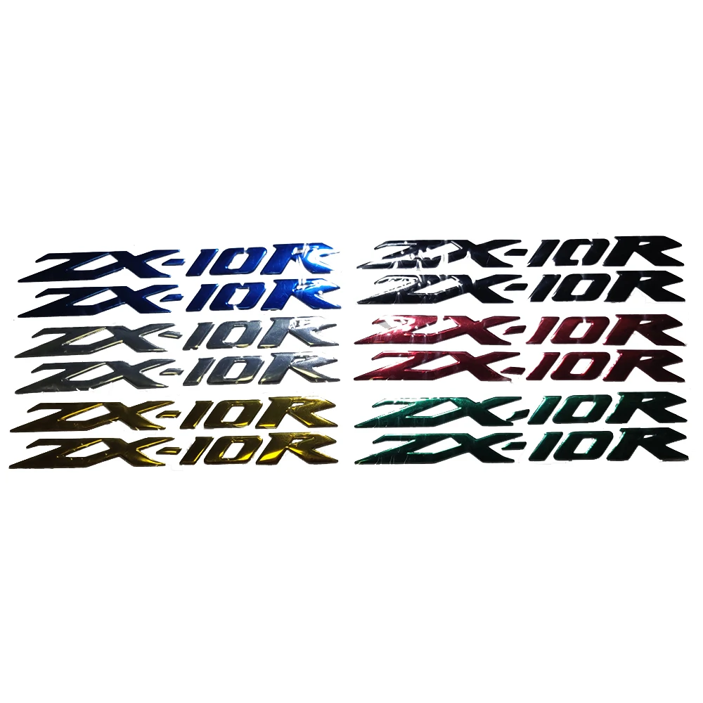 For Kawasaki Ninja ZX10R ZX-10R ZX 10R Motorcycle 3D Emblem Badge Decal Tank Wheel ZX10R Sticker Soft Reflective Decal