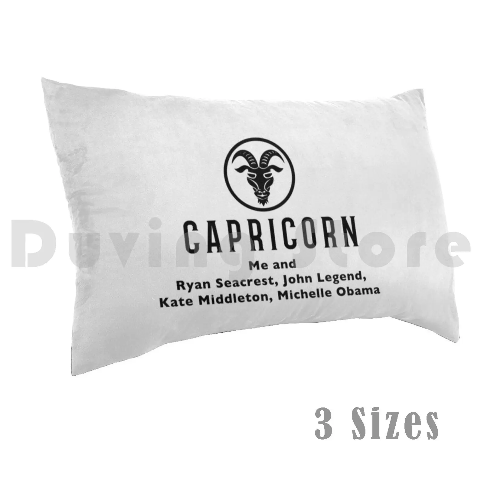 Capricorn-And Celebrities Who Share Your Zodiac Sign ? Birthday Gift Pillow Case Printed 35x50 Capricorn