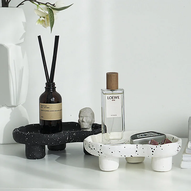 

Nordic Simple Storage Tray Splash Ink Home Decoration Porch Storage Tray Aromatherapy Ornaments