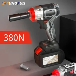 Brushless Cordless Electric Wrench Impact Rechargeable Battery Dual Purpose Wrench Hand Drill Installation Power Tools