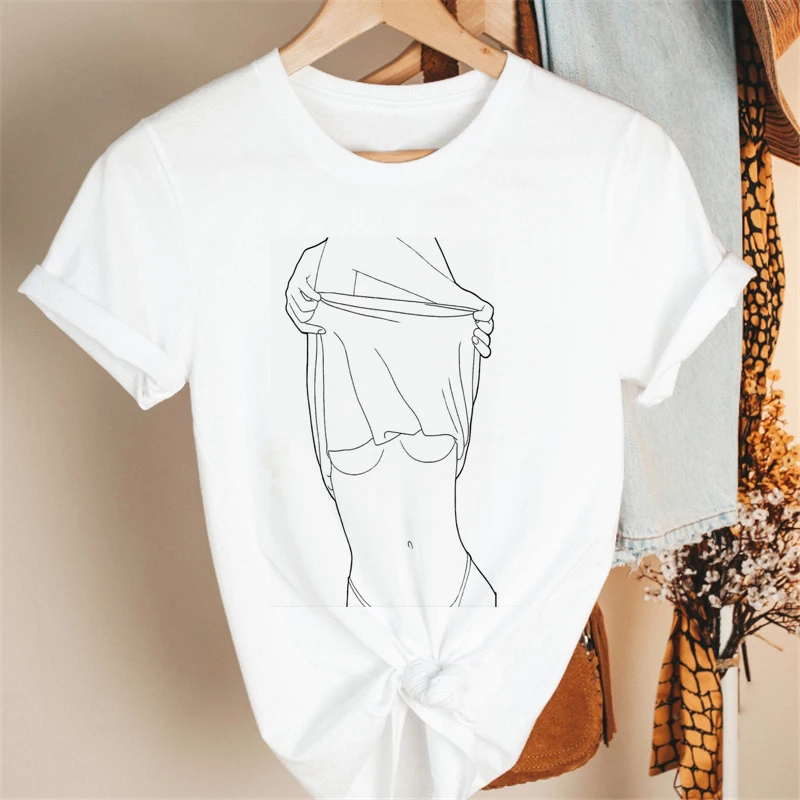 Cartoon Konijn Grafische T-shirt Vrouwen Bloem Korte Mouw Zomer Mode Print Vrouwelijke Kleding Tops Tees T-shirt Dropshipping Shirt