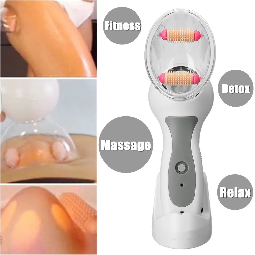 Breast Vacuum Roller Massager Anti-Cellulite Massage Body Slimmer Device Fat Burner Therapy Slimming Treatment Loss Weight Tool