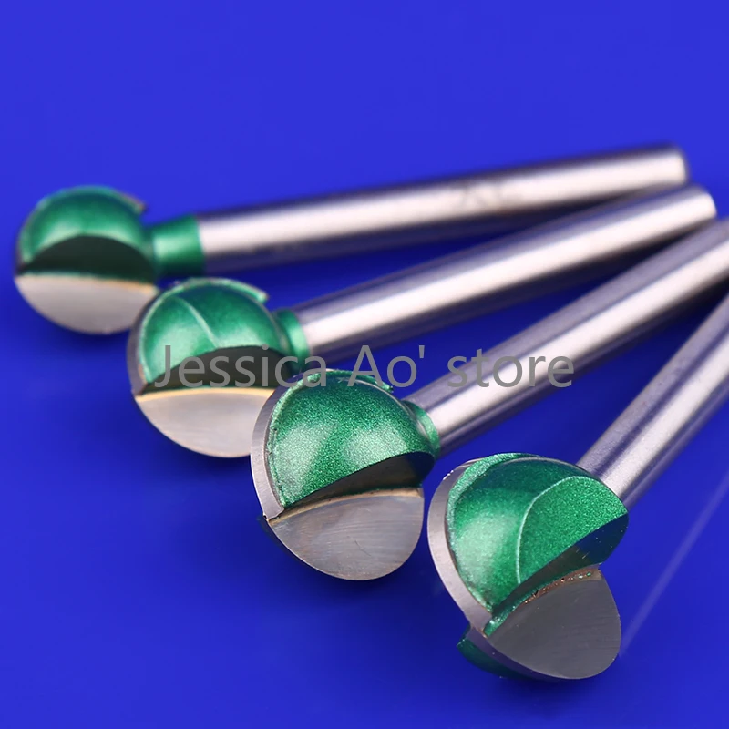 4pcs 6-20mm mulino elettrico intaglio Bit intaglio del legno coltello taglierina a sfera strumenti per mobili fresa sferica affilata